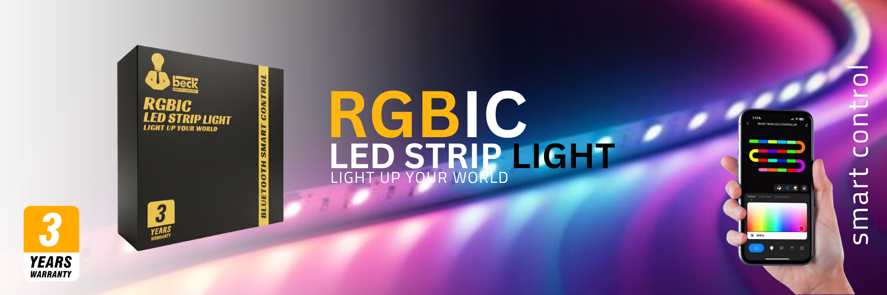 شريط ليد بيك RGBIC