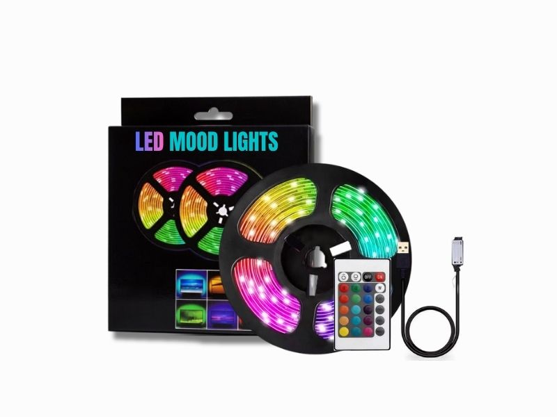 شريط ليد RGB5050 ملون مع ريموت يو اس بي للشاشة
