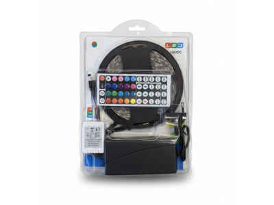 شريط ليد 12 فولت RGB5050 تحكم ريموت 44 مفتاح